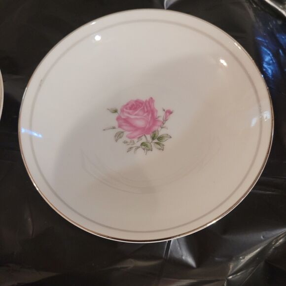 Imperial Rose Fine Bone China Japan #6702  Set Of 4 Fruit/berry Bowl 5.75" - Picture 5 of 8